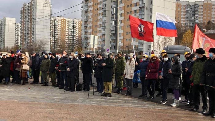 Памятный митинг в честь 79-й годовщины военного парада на Красной площади 7 ноября 1941 года и аллея «Сирень Победы» в честь 75-й годовщины Великой Победы